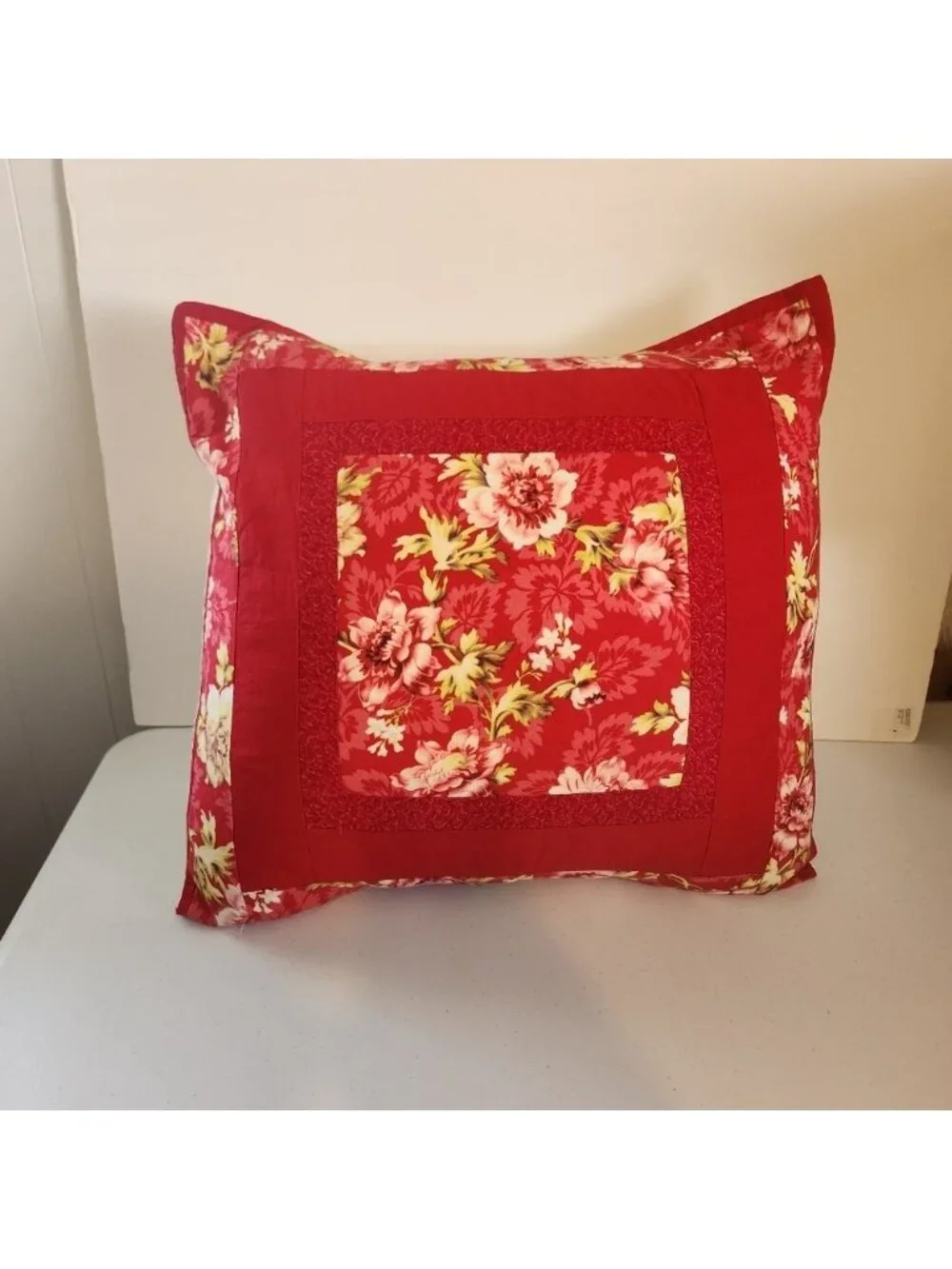 Cottagecore Floral Duck Down Filled Soft Bed Throw Pillow Cushion Farmhouse Home